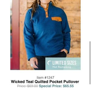 Zyia quilted pullover
